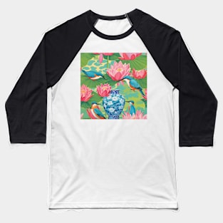 Kingfishers at the lily pond Baseball T-Shirt